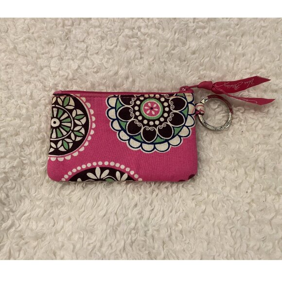 Vera Bradley ID Case and Key Ring (Cupcakes Pink - Retired Pattern) - Picture 2 of 5